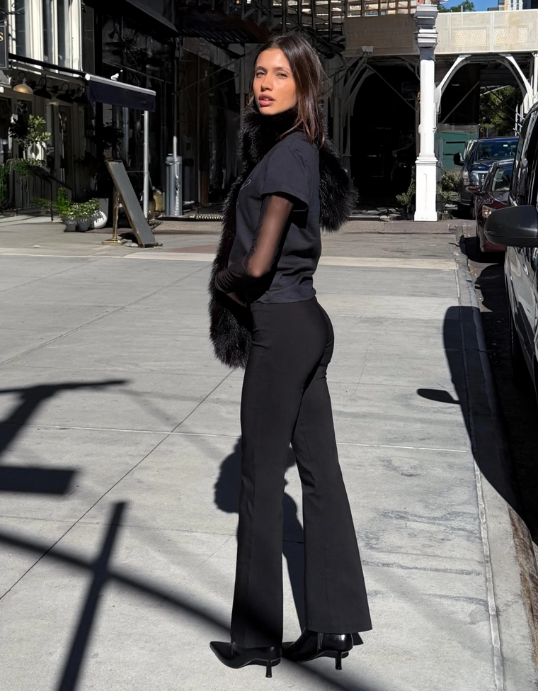 Брюки из бенгалина на молнии