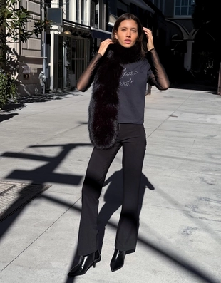 Брюки из бенгалина на молнии- Заказать в России