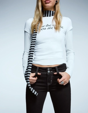 Джинсы BOOTCUT с клапанами- Заказать в России