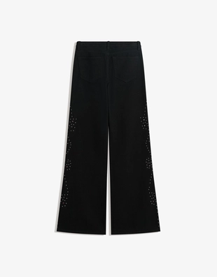 Джинсы свободного кроя с низкой посадкой и заклепками- Заказать в России