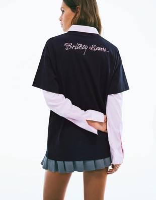 Футболка с короткими рукавами и принтом «бритни спирс»- Заказать в России