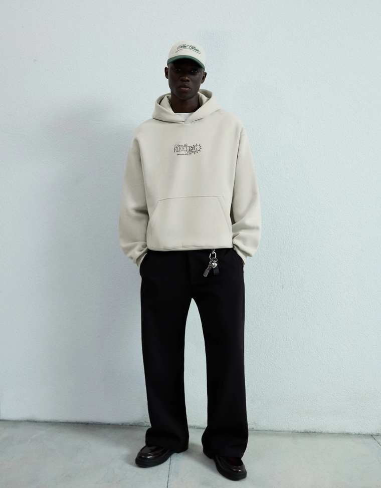 Худи с капюшоном и принтом