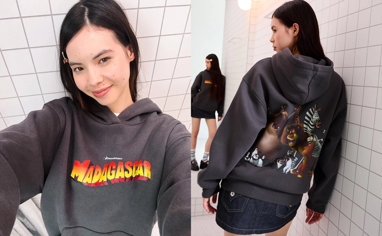 Свитер Мадагаскар с капюшоном