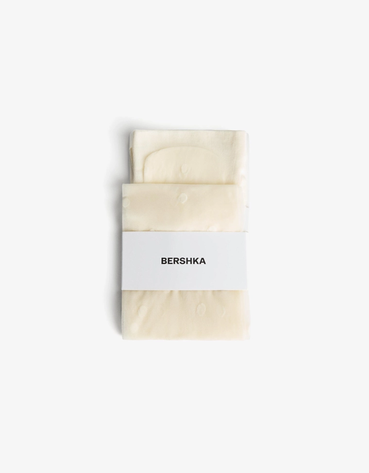 Колготки с вышивкой плюмети