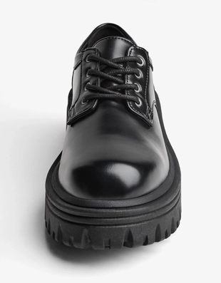 Туфли дерби на толстой подошве- Заказать в России