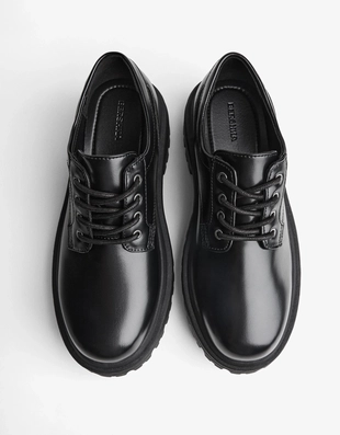 Туфли дерби на толстой подошве- Заказать в России