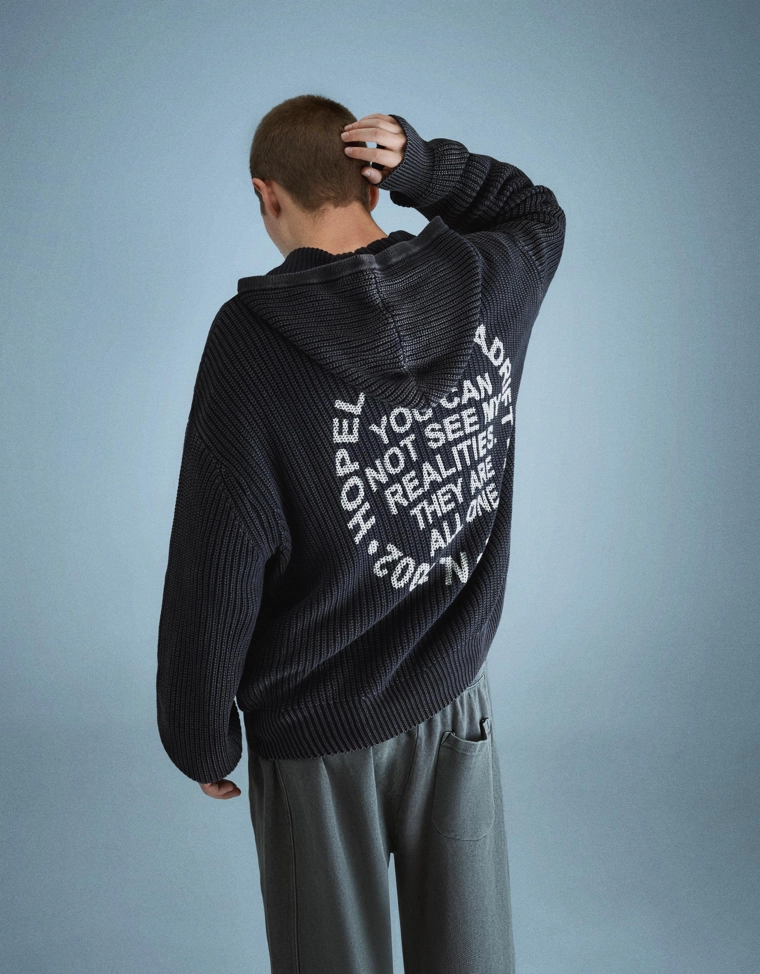 Куртка на молнии с принтом