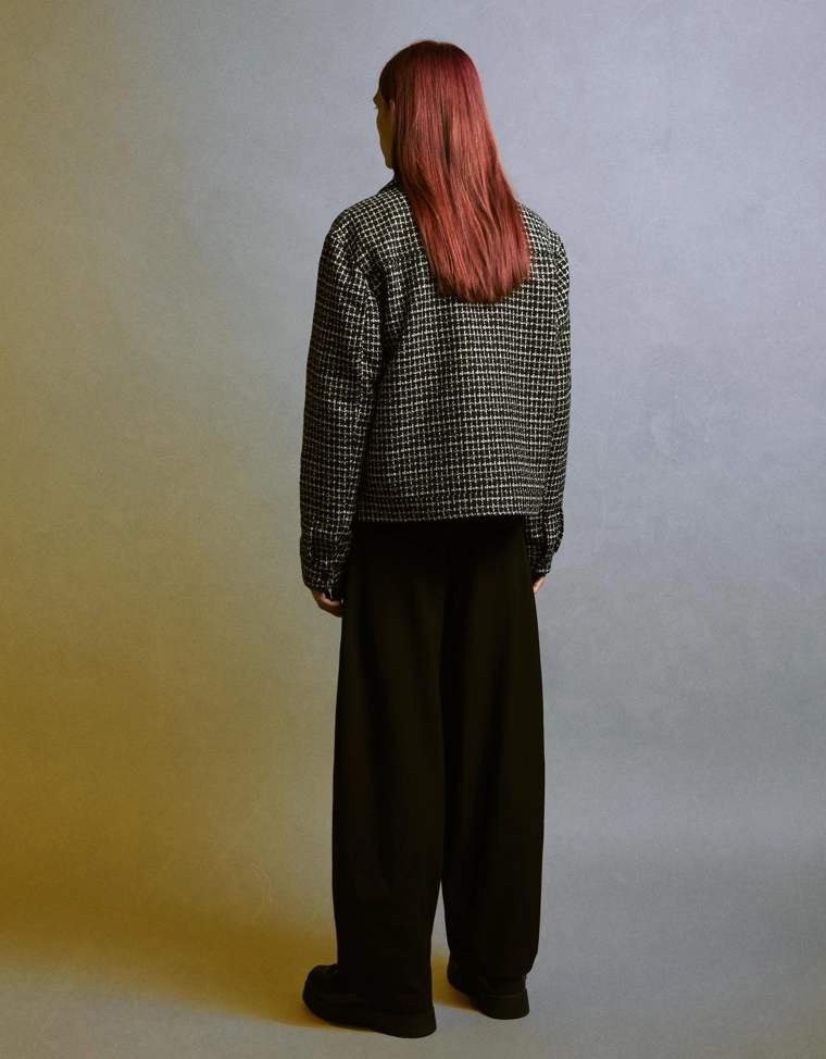 Укороченная куртка из синели