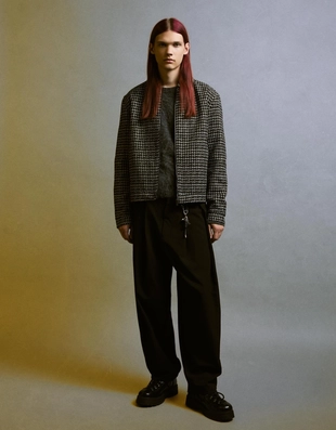 Укороченная куртка из синели- Заказать в России