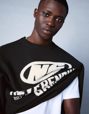 Свитер с принтом- Заказать в России