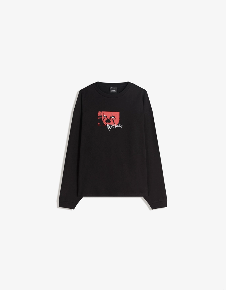 Лонгслив «Оно» с принтом