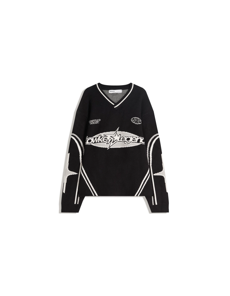 Спортивный свитер с принтом