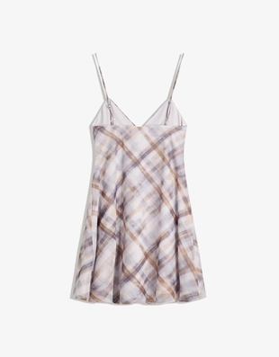 Платье мини с принтом и бретелями- Заказать в России