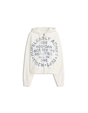 Толстовка на молнии с принтом- Заказать в России