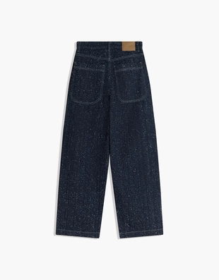 Джинсы свободного кроя с вышивкой- Заказать в России