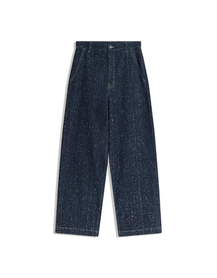 Джинсы свободного кроя с вышивкой- Заказать в России