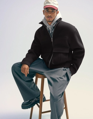 Куртка из фетра на молнии- Заказать в России