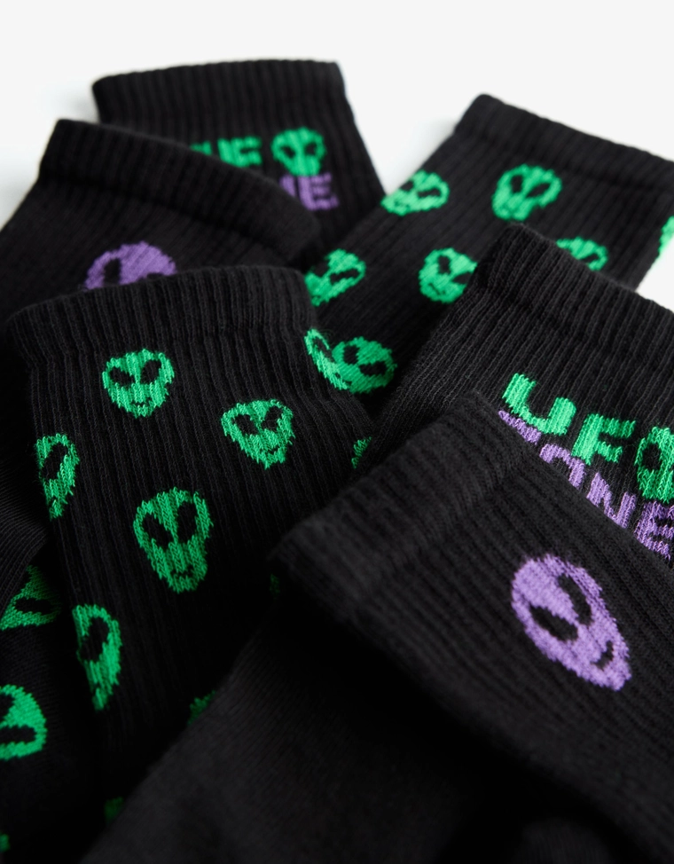 Набор из 3 пар носков с принтом