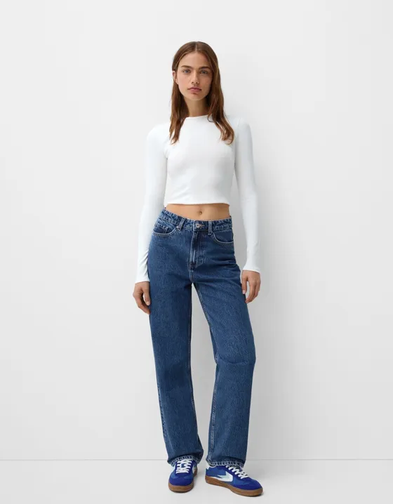 Новые джинсы mom fit