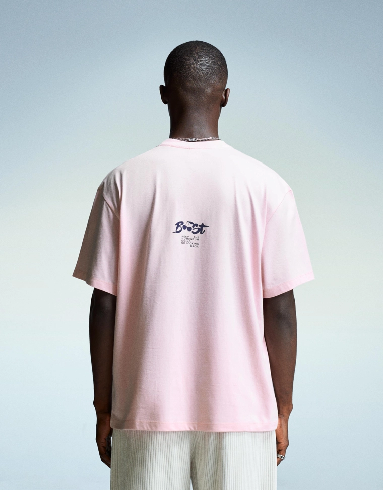 Футболка с короткими рукавами и принтом