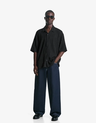 Рубашка с короткими рукавами в стиле рустик- Заказать в России