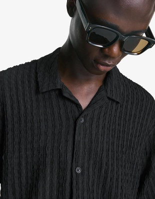 Рубашка с короткими рукавами в стиле рустик- Заказать в России