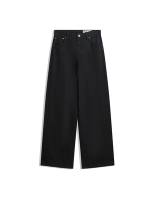 Прямые брюки с низкой посадкой и стразами- Заказать в России