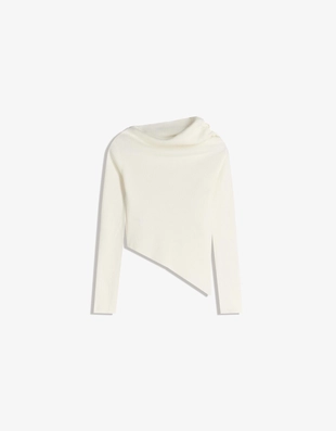 Cream | 7150/376/712 - Bershka Свитер асимметричного кроя со сборками