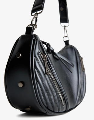 Сумка с ремнем через плечо и заклепками- Заказать в России