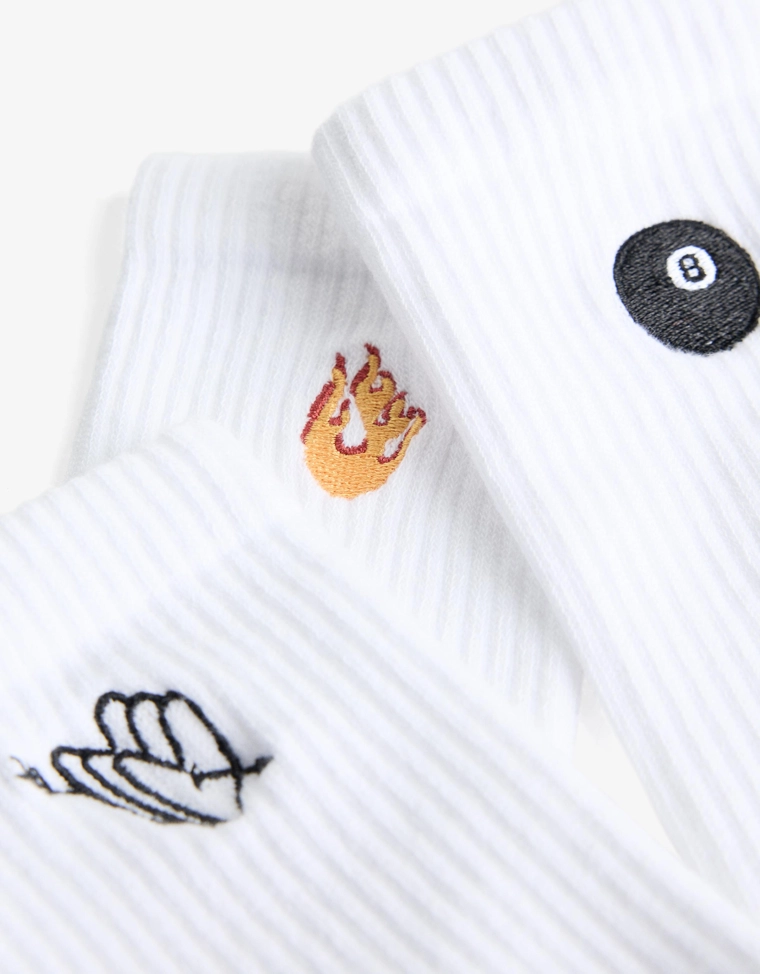 Набор из 3 пар носков с принтом