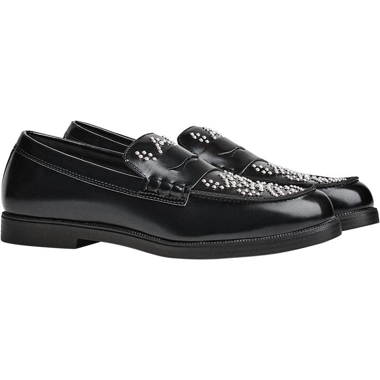 Мокасины с декоративным элементом