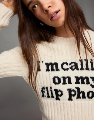 Свитер с принтом- Заказать в России