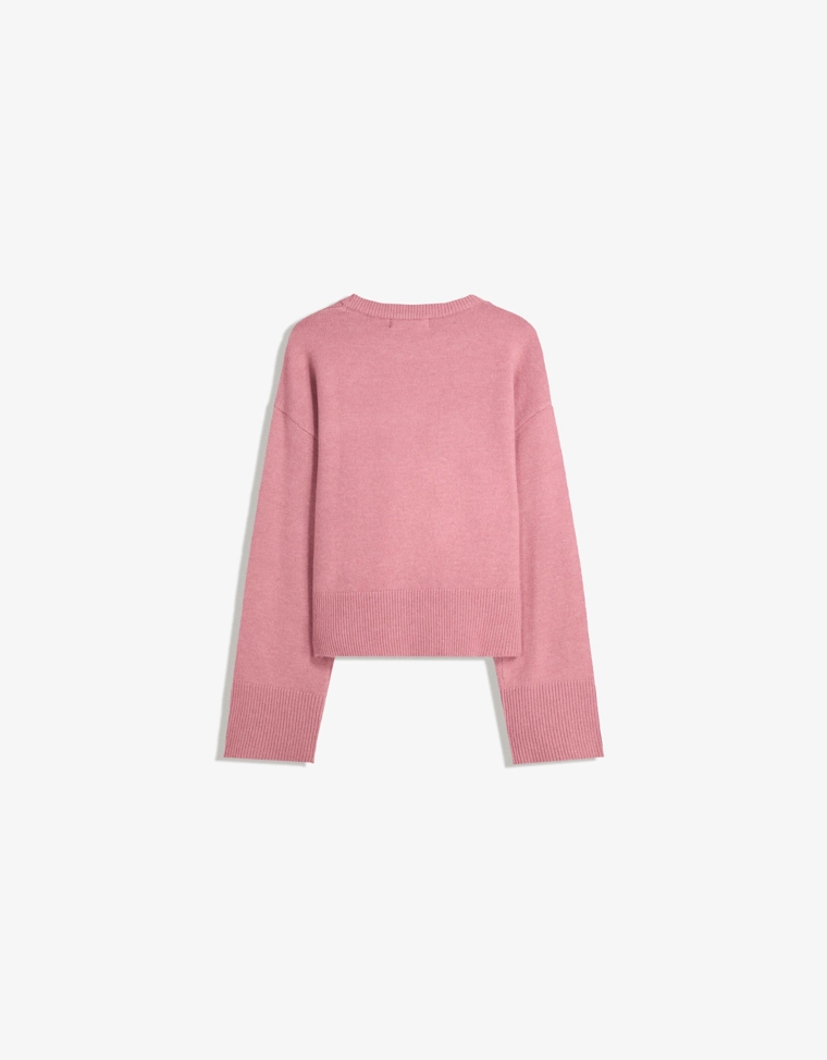 Свитер оверсайз с рифленым низом