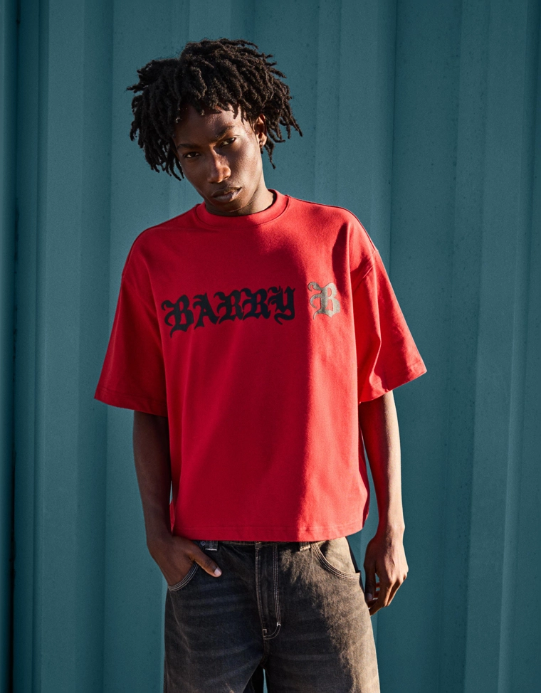 Футболка Barry B геометрического кроя с короткими рукавами и принтом