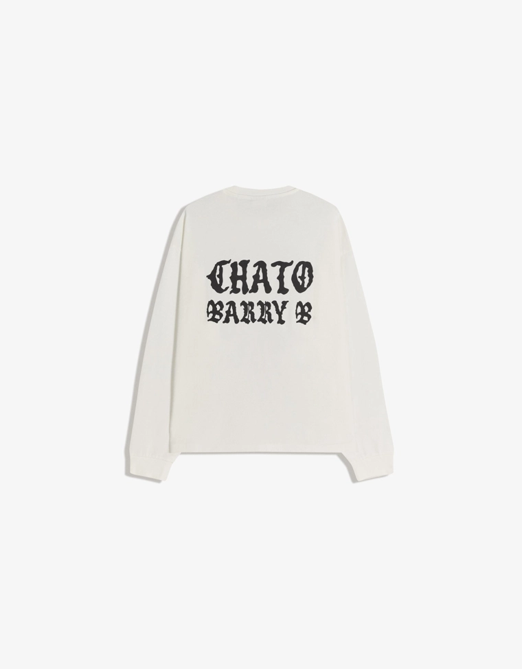 Футболка Барри Би с длинными рукавами и принтом