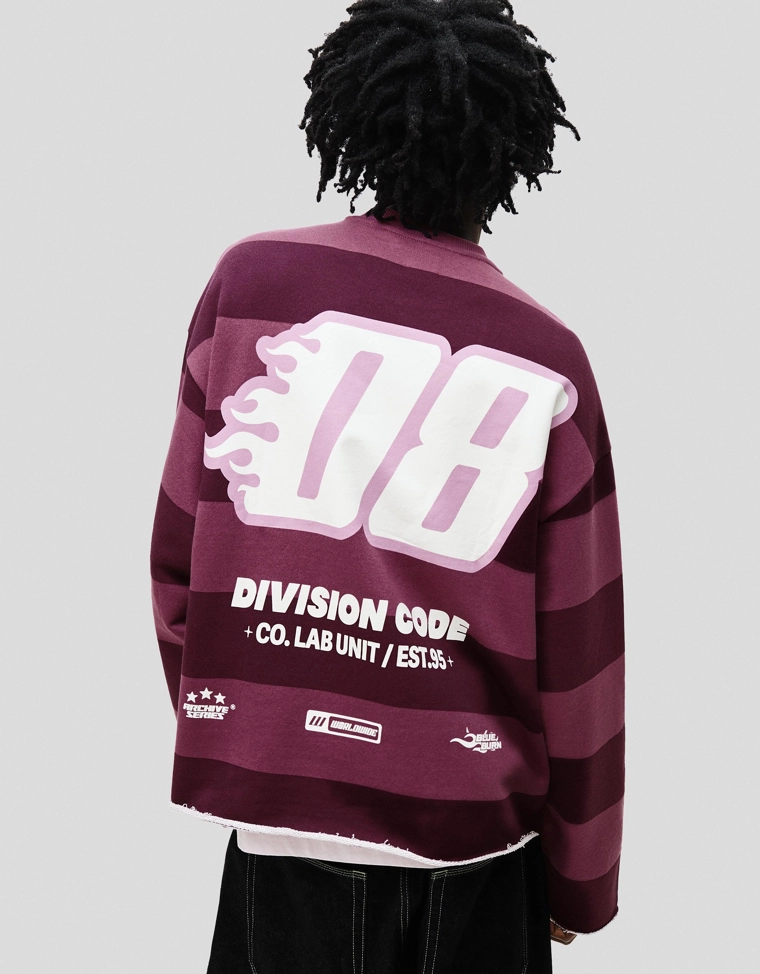 Толстовка с начесом и принтом