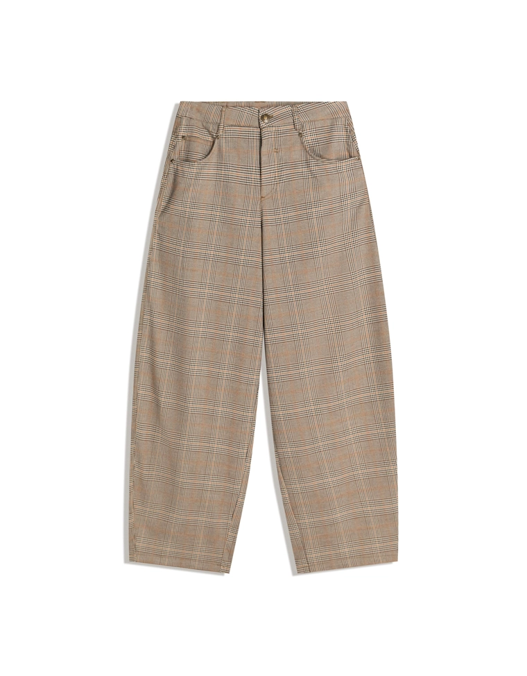 Брюки barrel в клетку