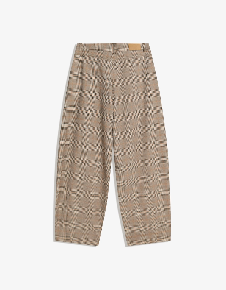 Брюки barrel в клетку