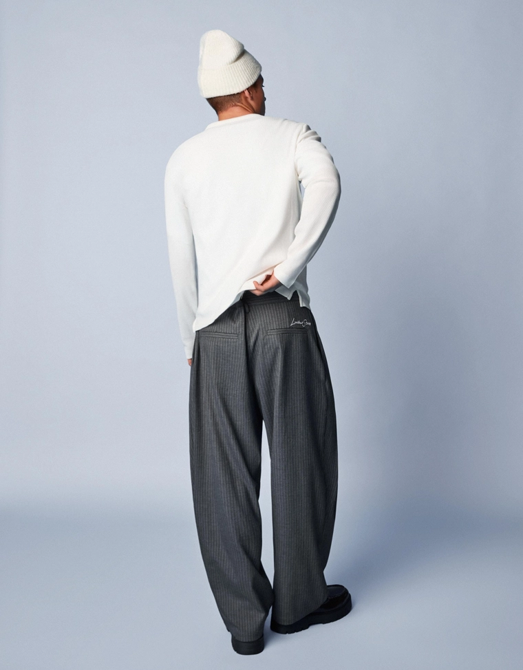 Футболка хенли облегающего кроя с длинными рукавами