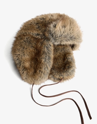 Шапка из искусственного меха- Заказать в России