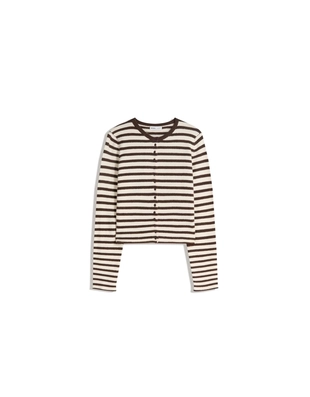 Трикотажный кардиган в полоску- Заказать в России