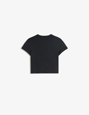 Футболка с принтом и стразами- Заказать в России