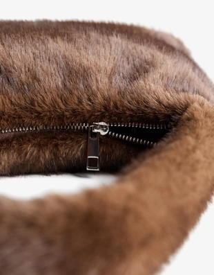 Сумка на плечо из искусственного меха- Заказать в России