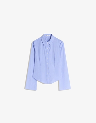 Купить Bershka Рубашка облегающего кроя с расклешенными рукавами