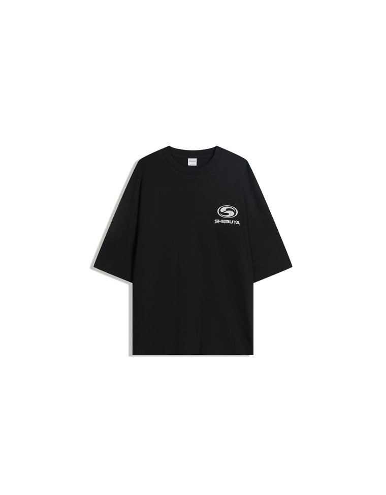 Футболка геометрического кроя с короткими рукавами и принтом