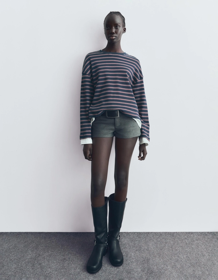 Лонгслив с принтом