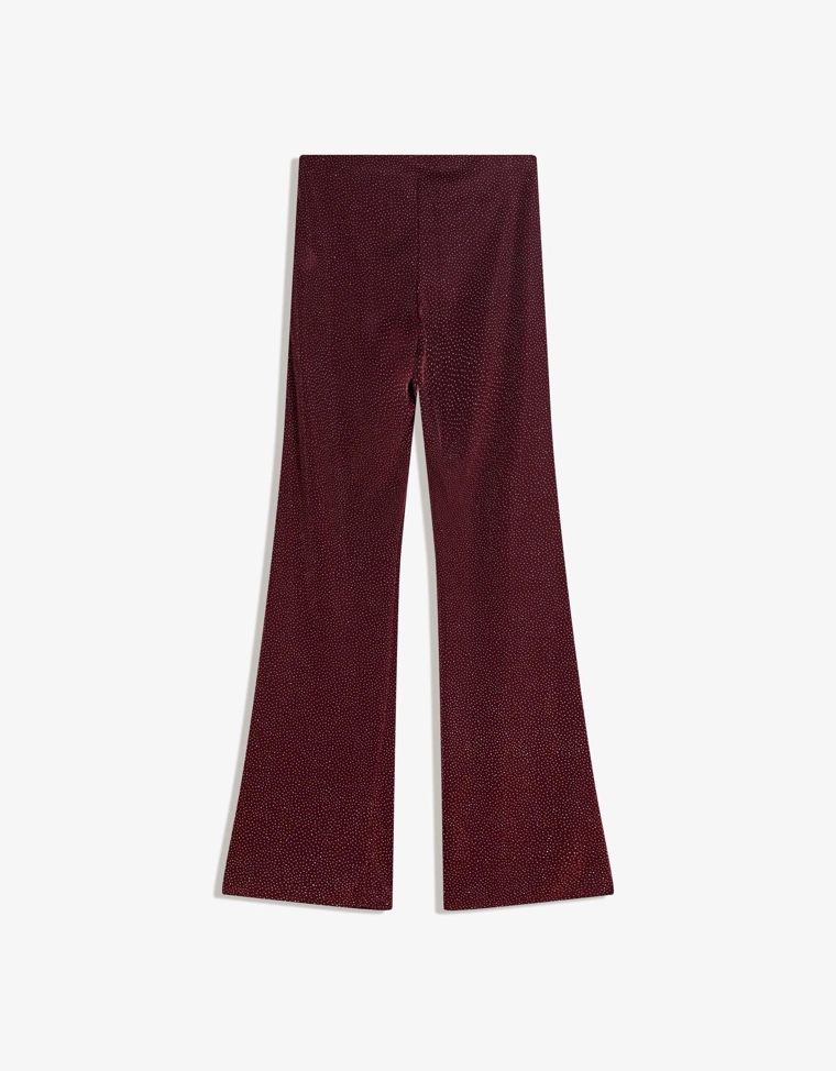 Расклешенные брюки с блестками