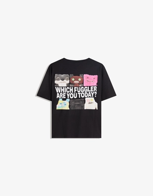 Футболка FUGGLERS с короткими рукавами и принтом- Заказать в России