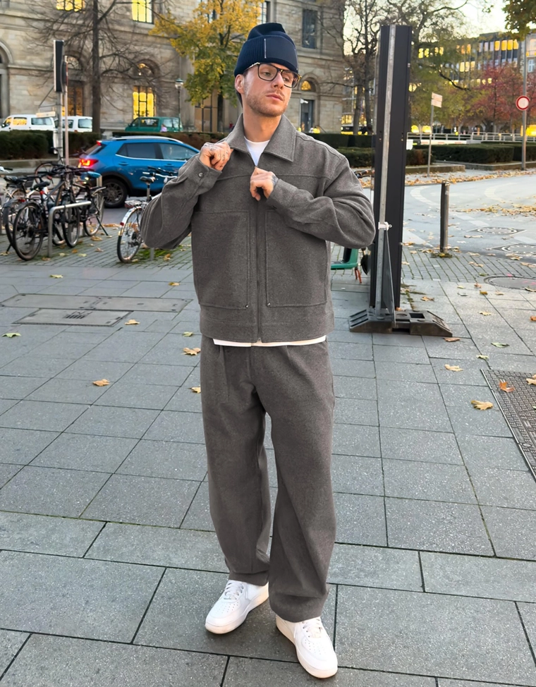 Куртка-рубашка свободного кроя на молнии