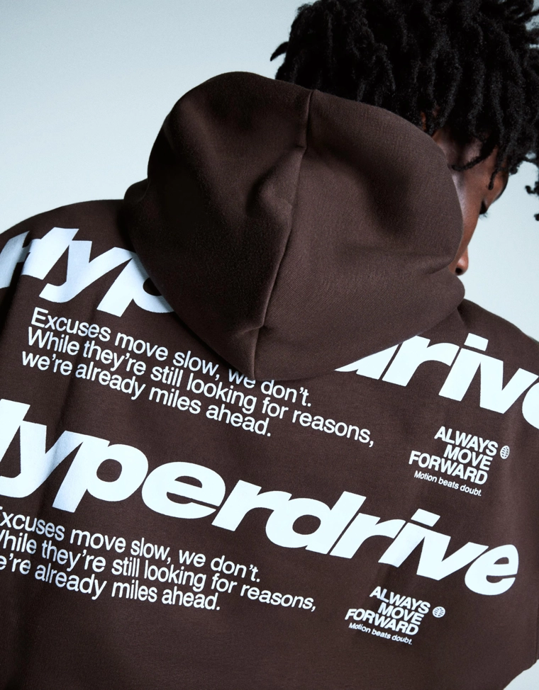 Худи с капюшоном и принтом